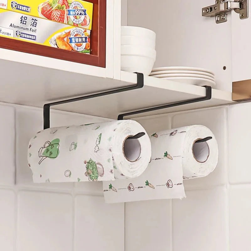 Non - Perforated Hanging Storage Rack - Paper Towel and Wrap Holder - Rain Bown Home