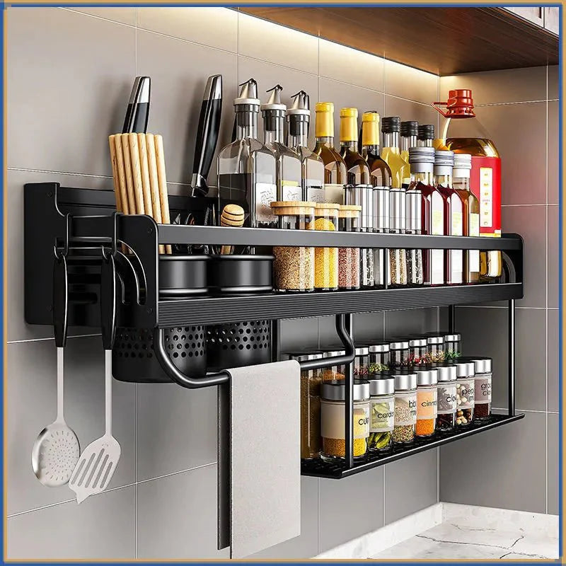 Wall - Mounted Kitchen Shelf Organizer - Rain Bown Home